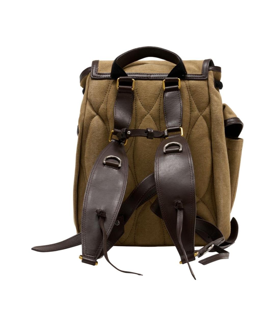ISABEL MARANT Хаки хлопковый рюкзак, фото 3