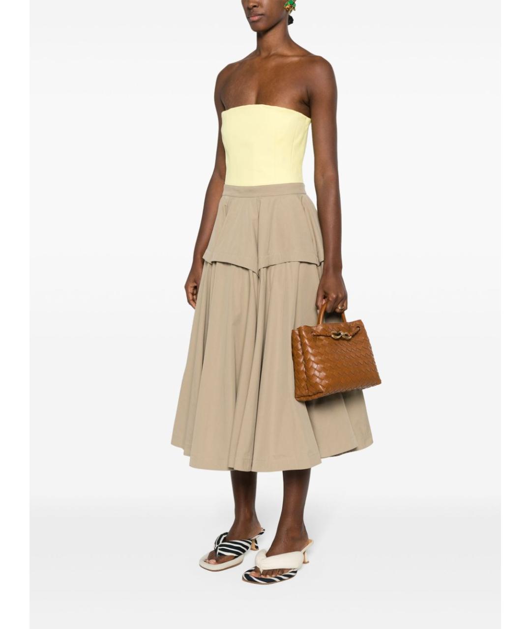 BOTTEGA VENETA Коричневая кожаная сумка тоут, фото 3