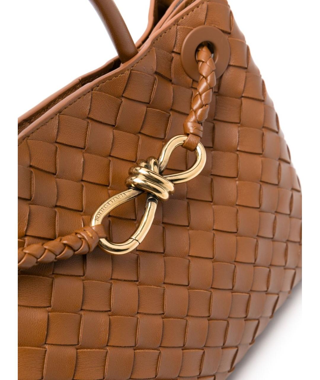 BOTTEGA VENETA Коричневая кожаная сумка тоут, фото 5