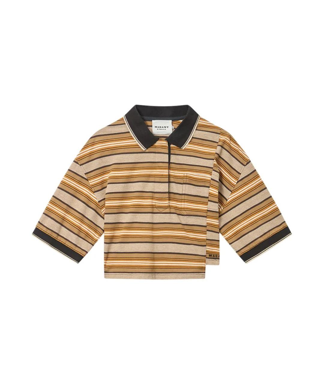 ISABEL MARANT Бежевая хлопковая футболка, фото 1