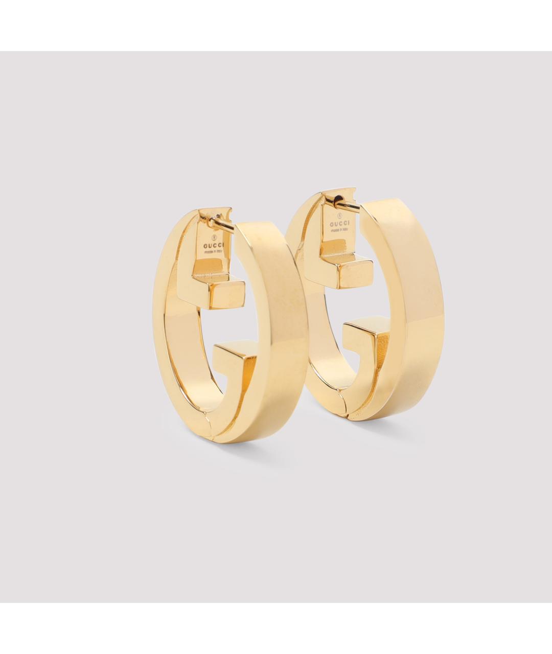 GUCCI Золотые металлические серьги, фото 4
