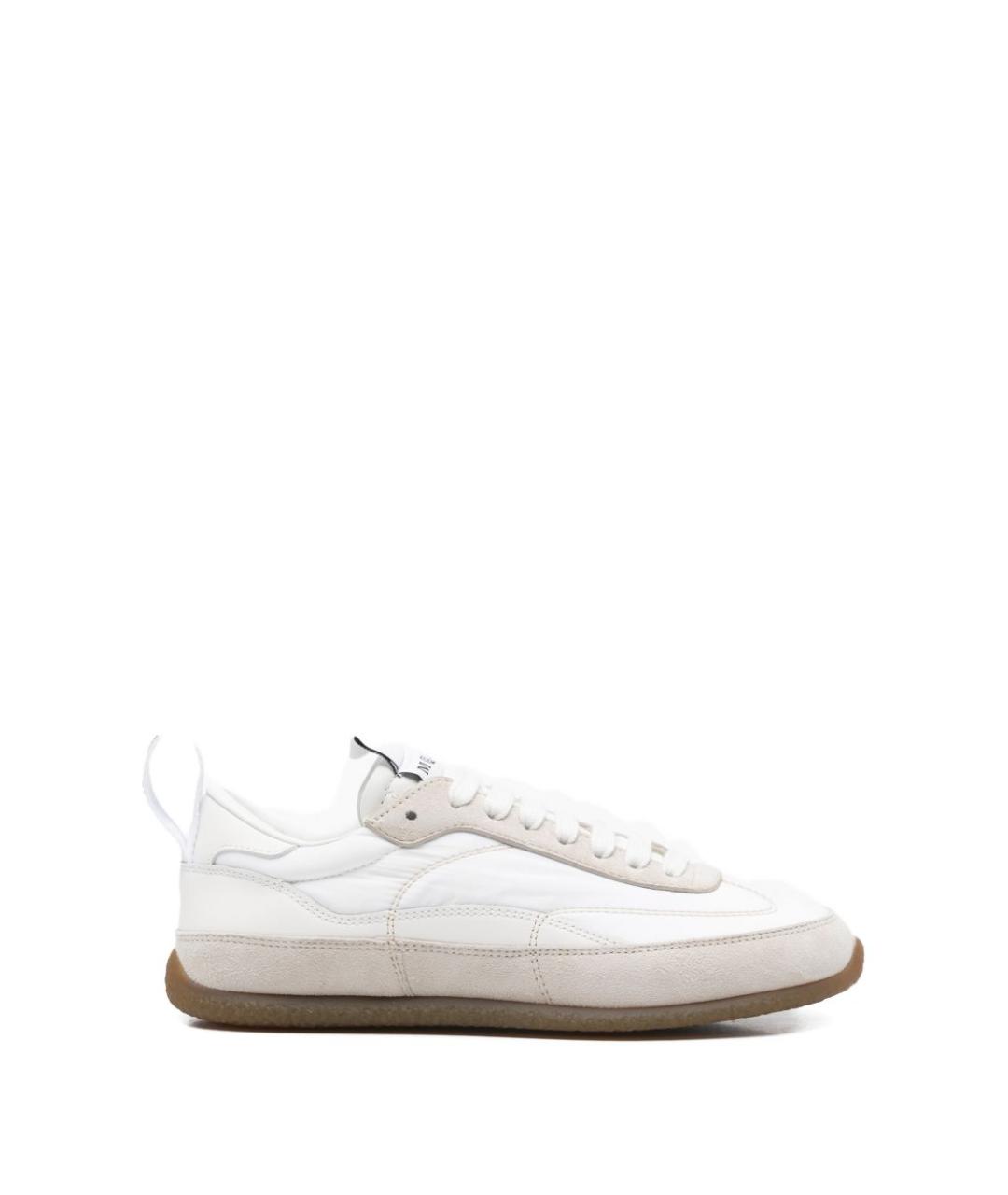 ALEXANDER MCQUEEN Белые кожаные кроссовки, фото 4