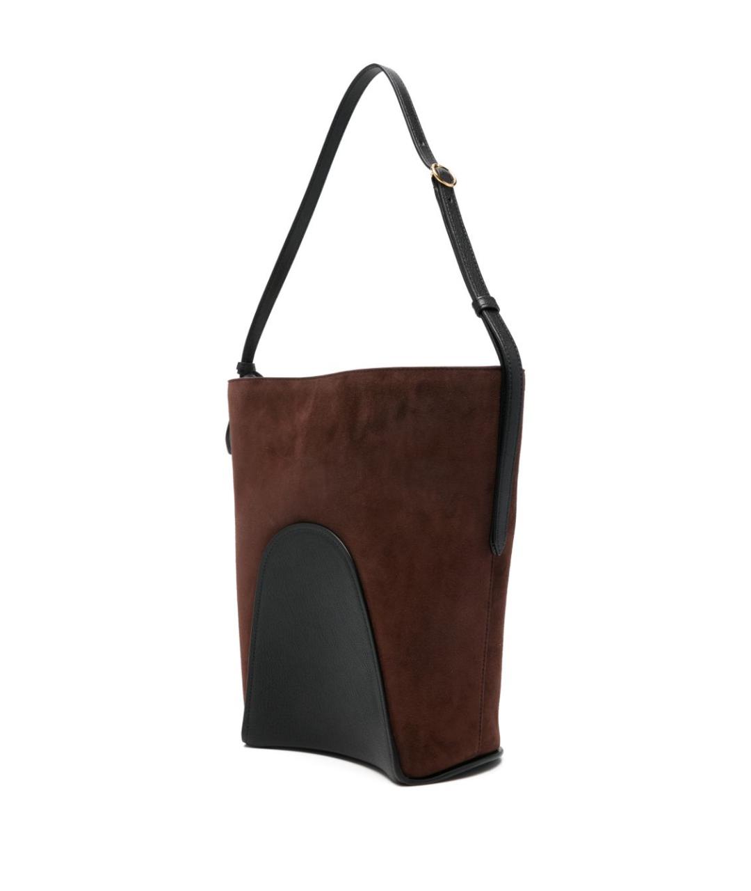 ALAIA Коричневая замшевая сумка тоут, фото 4