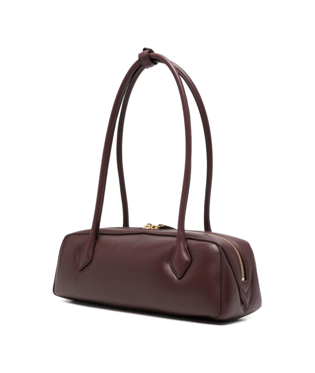 ALAIA Бордовая кожаная сумка через плечо, фото 3