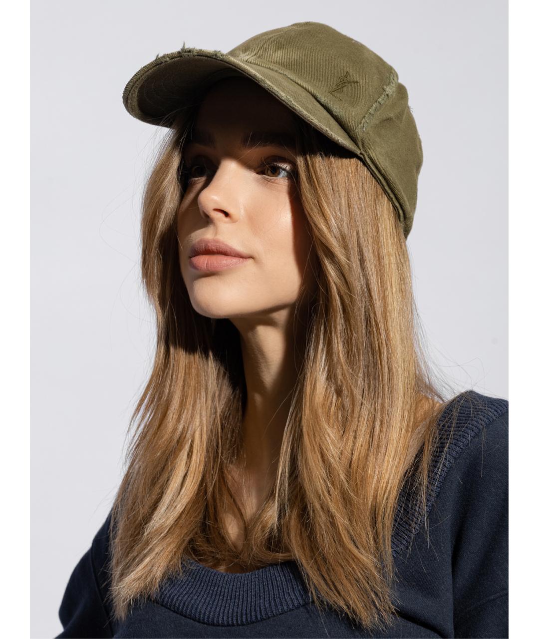 SAINT LAURENT Зеленая хлопковая кепка, фото 4