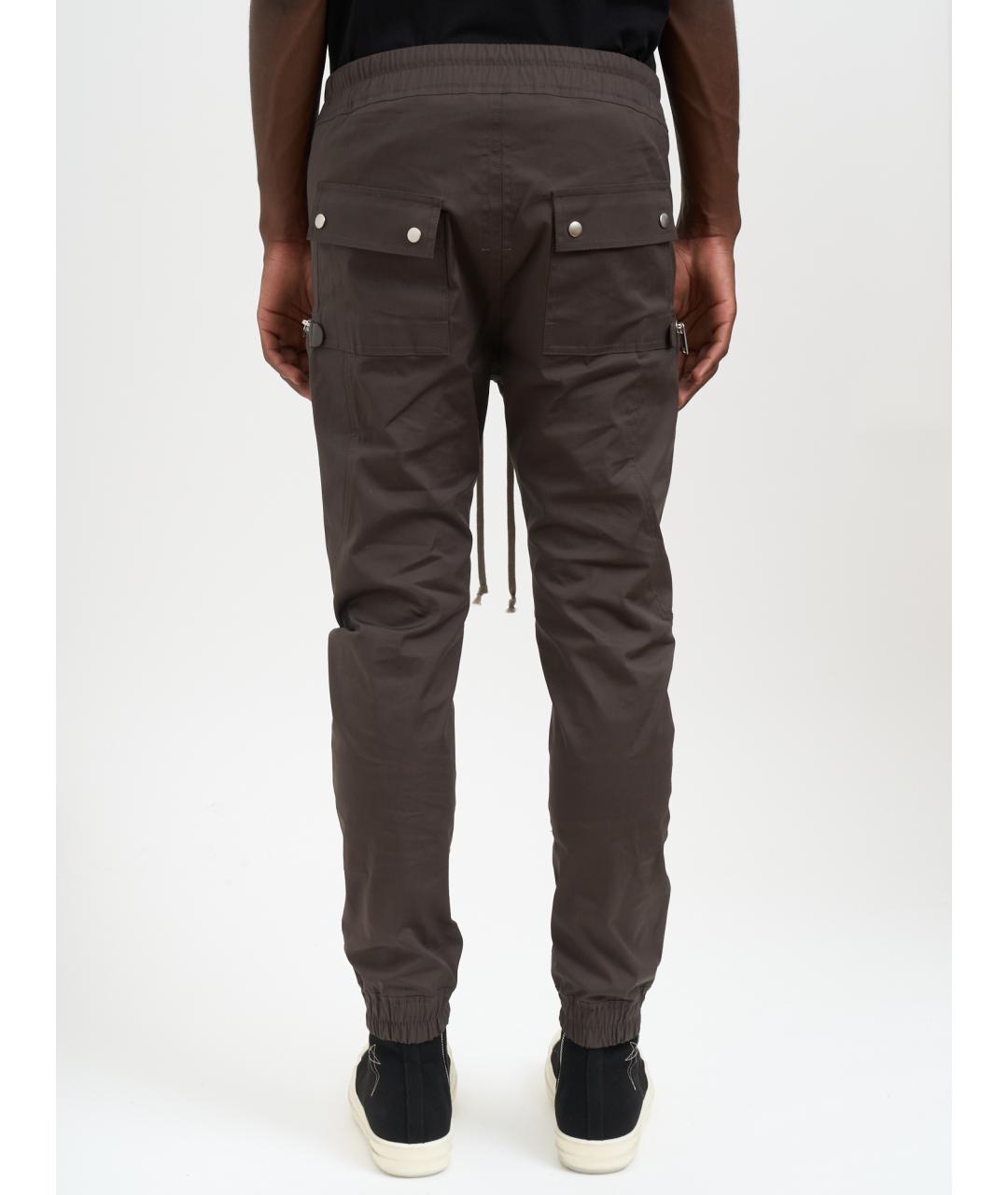 RICK OWENS Серые повседневные брюки, фото 5