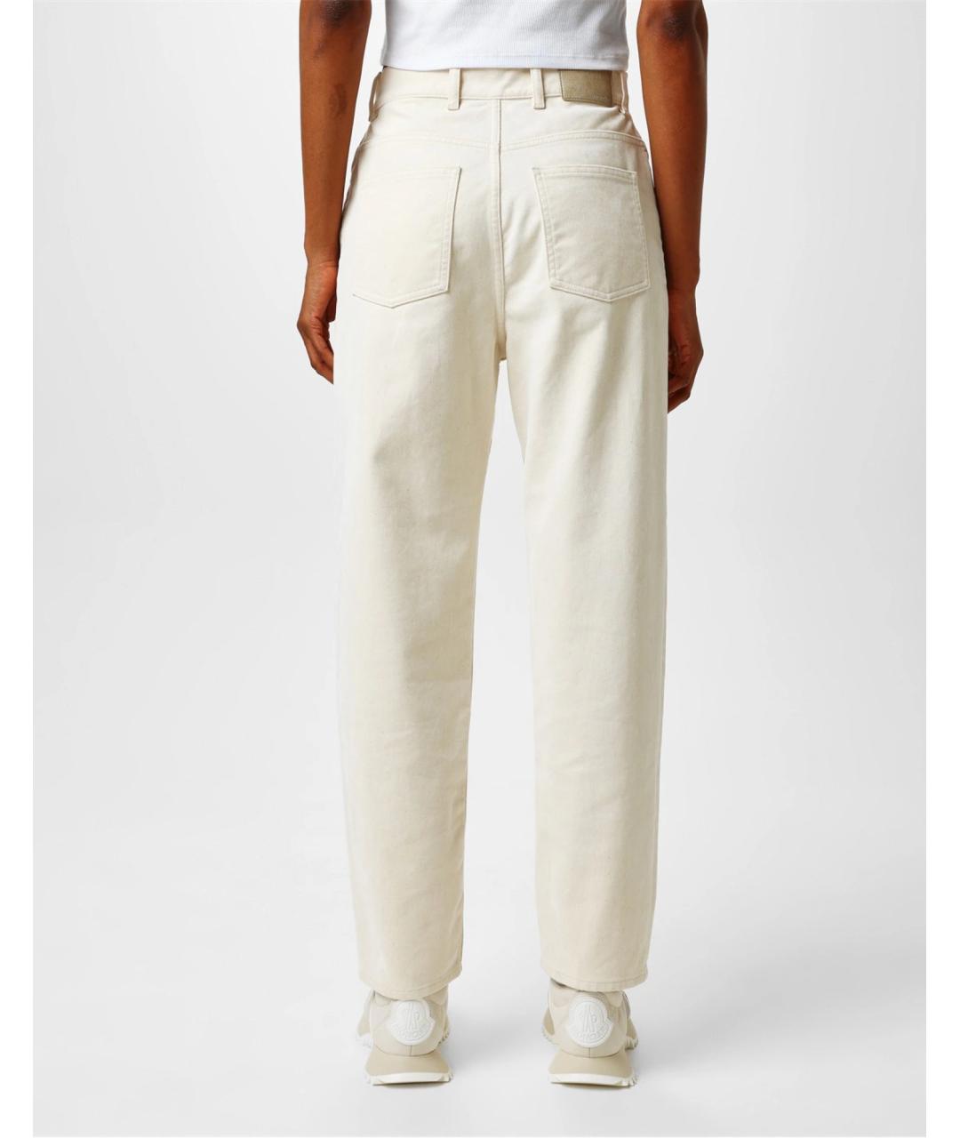 MONCLER Бежевые прямые джинсы, фото 5