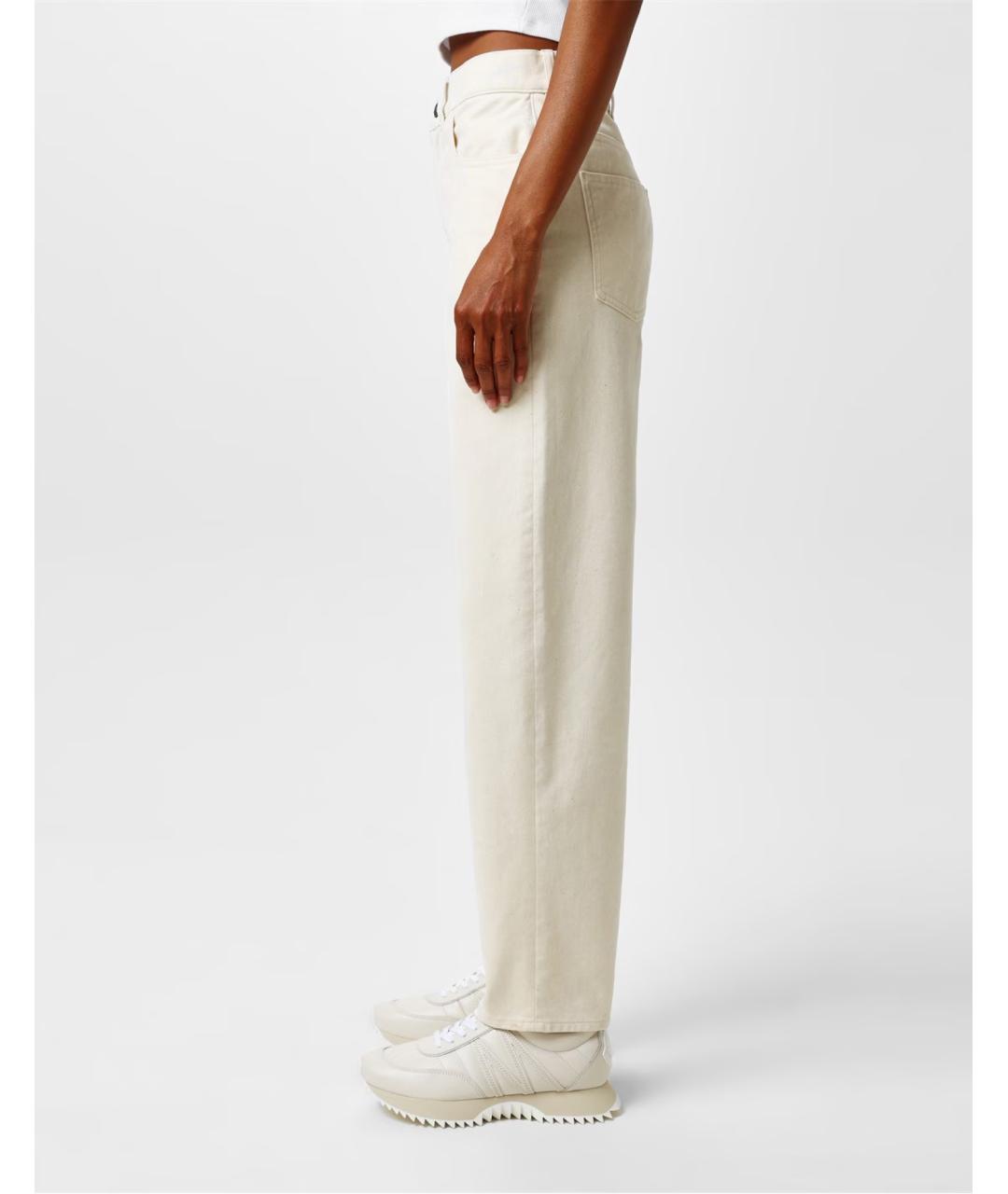 MONCLER Бежевые прямые джинсы, фото 4