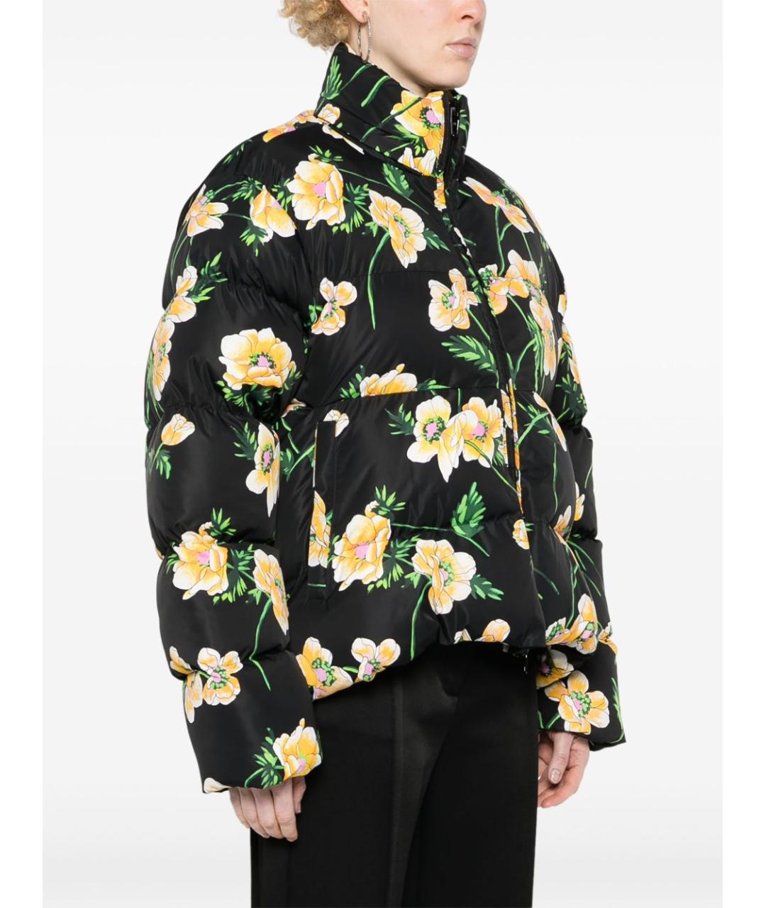 BALENCIAGA Черный полиамидовый пуховик, фото 3