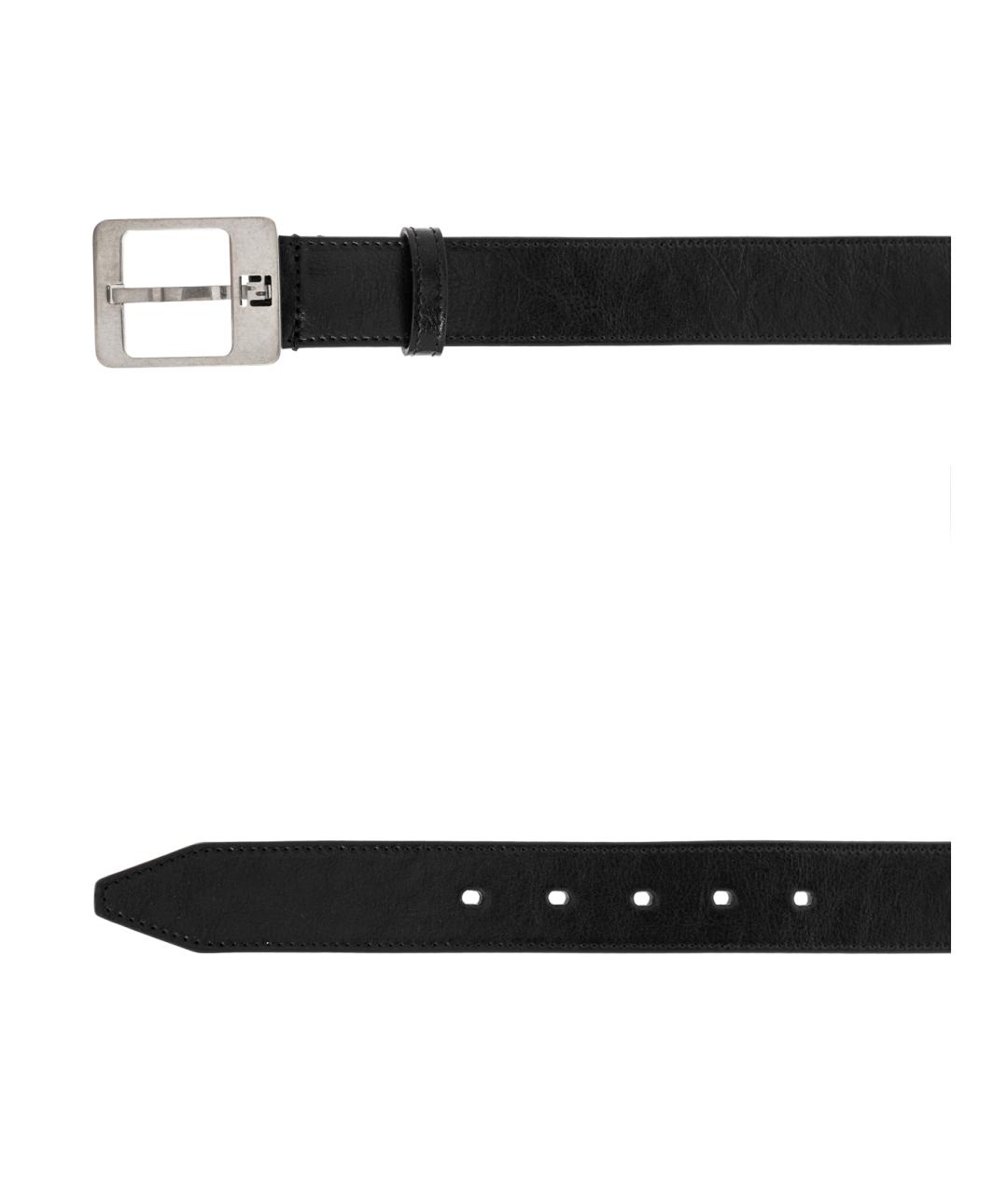 FENDI Черный кожаный ремень, фото 2