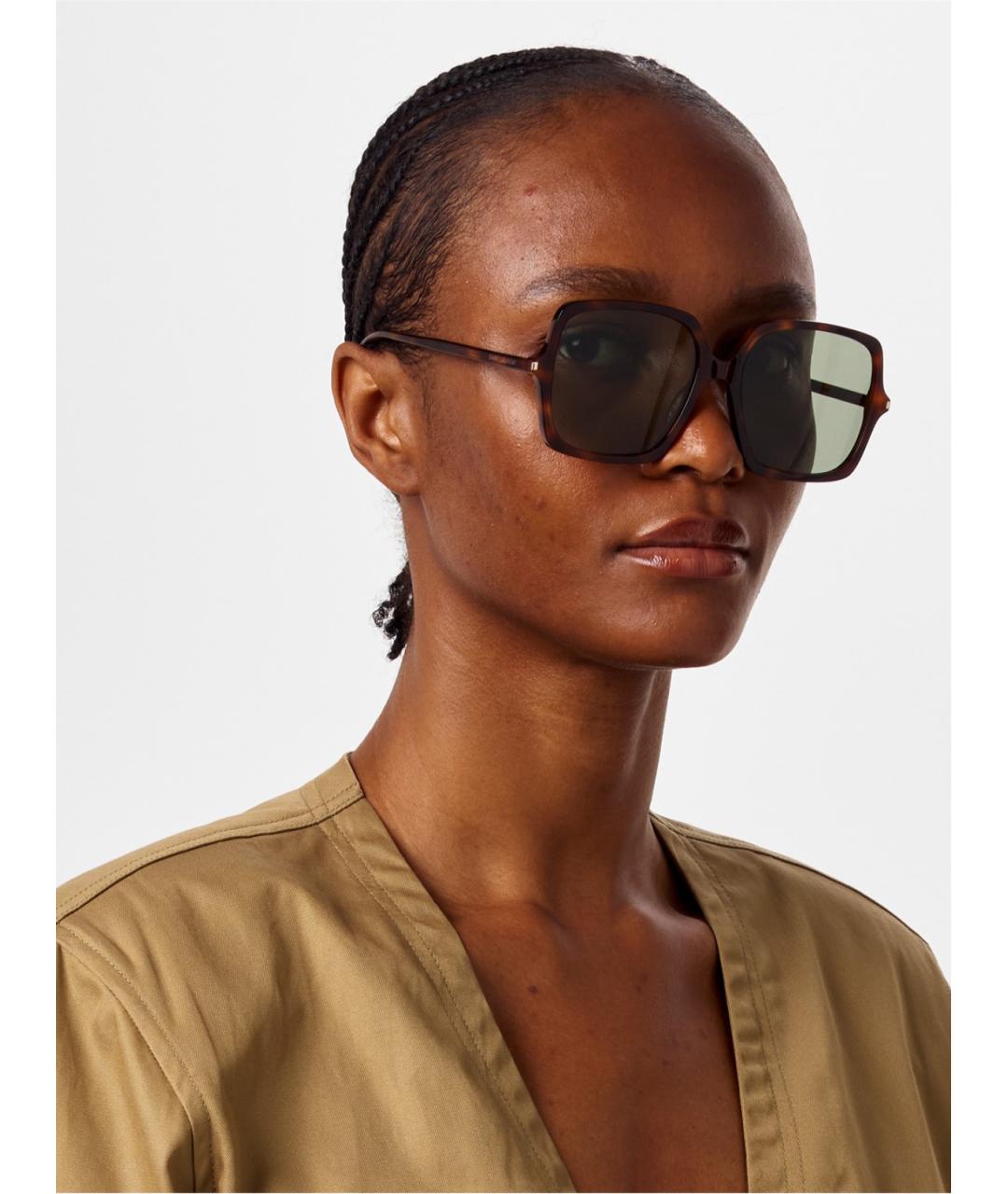SAINT LAURENT Коричневые солнцезащитные очки, фото 5