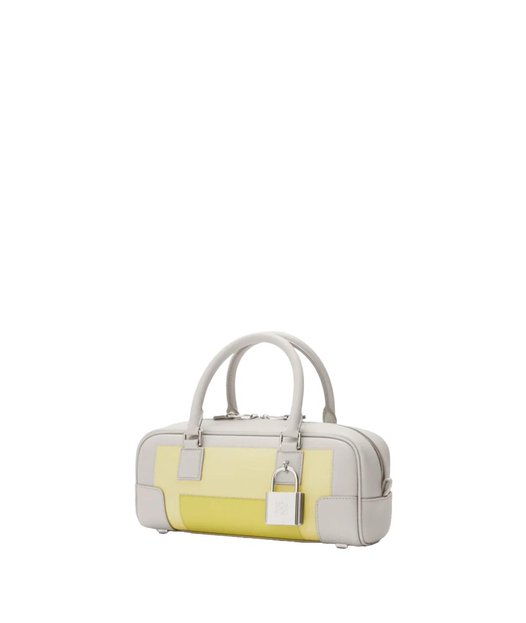 LOEWE Серая кожаная сумка тоут, фото 2