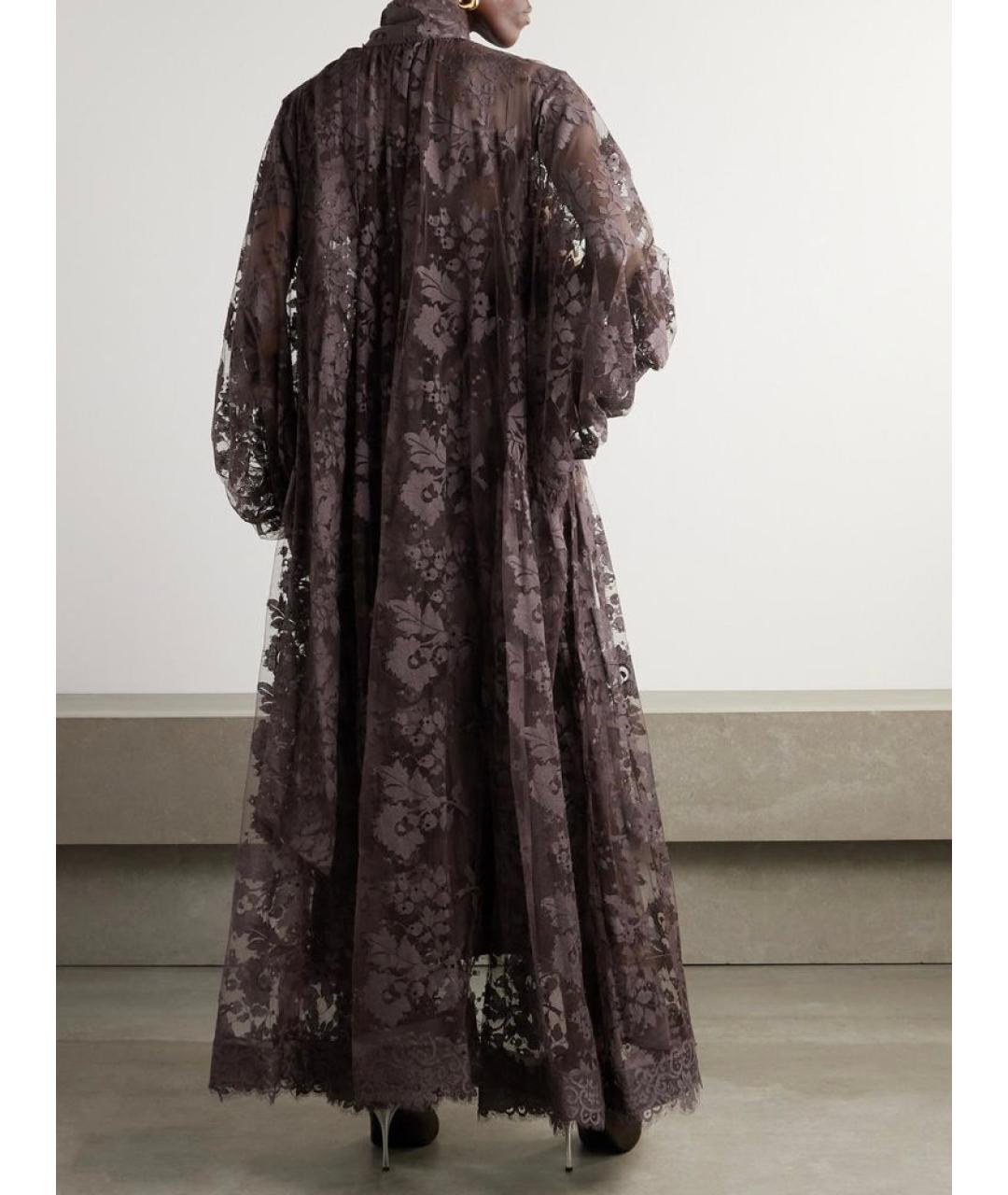 ZIMMERMANN Коричневое хлопковое вечернее платье, фото 7