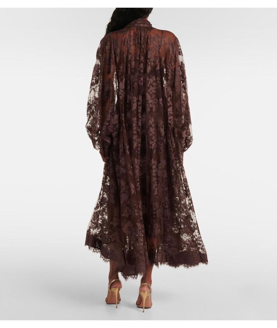 ZIMMERMANN Коричневое хлопковое вечернее платье, фото 3