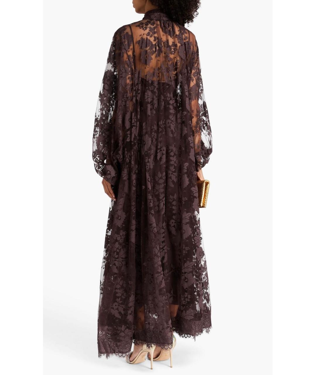ZIMMERMANN Коричневое хлопковое вечернее платье, фото 5
