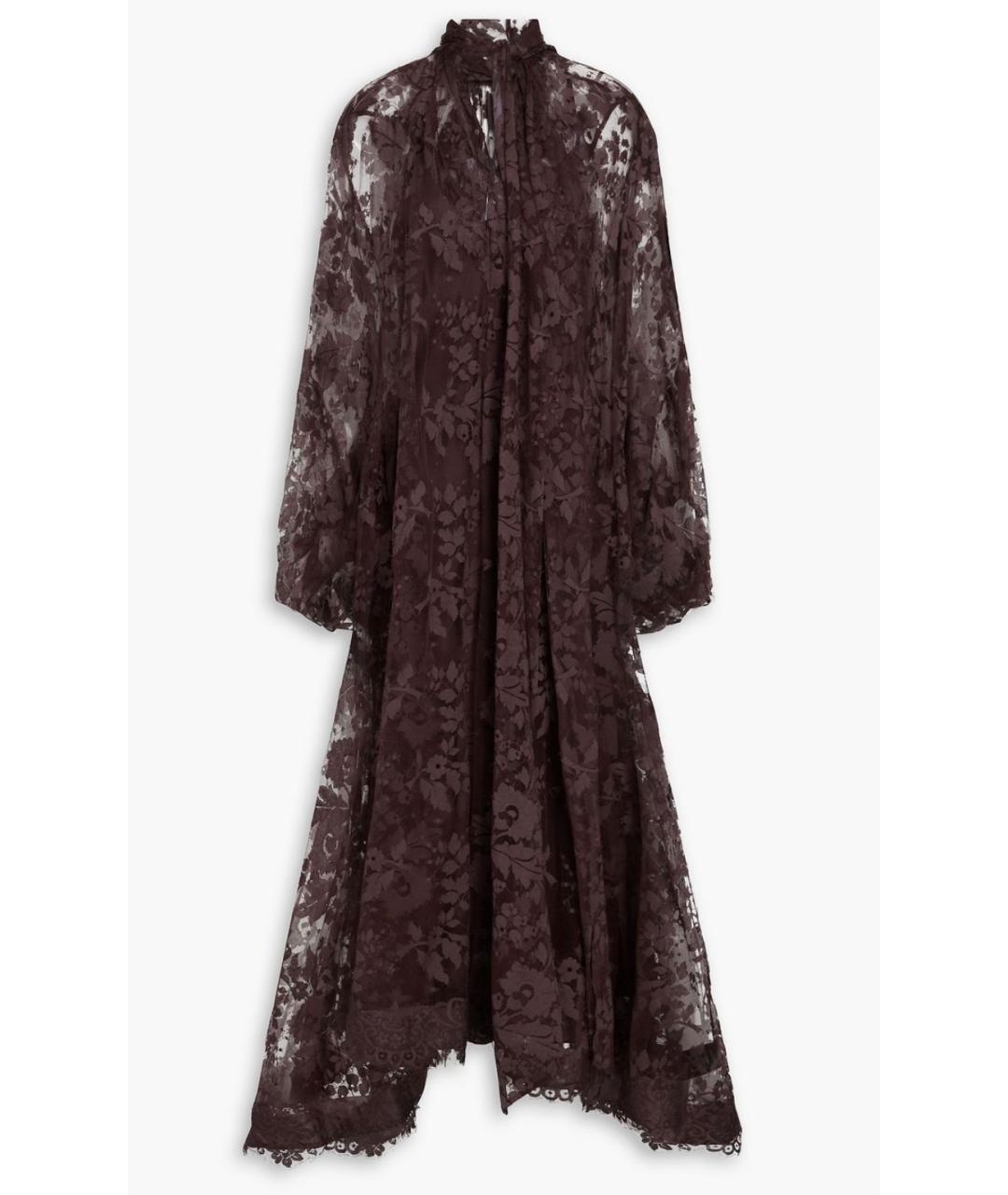 ZIMMERMANN Коричневое хлопковое вечернее платье, фото 10