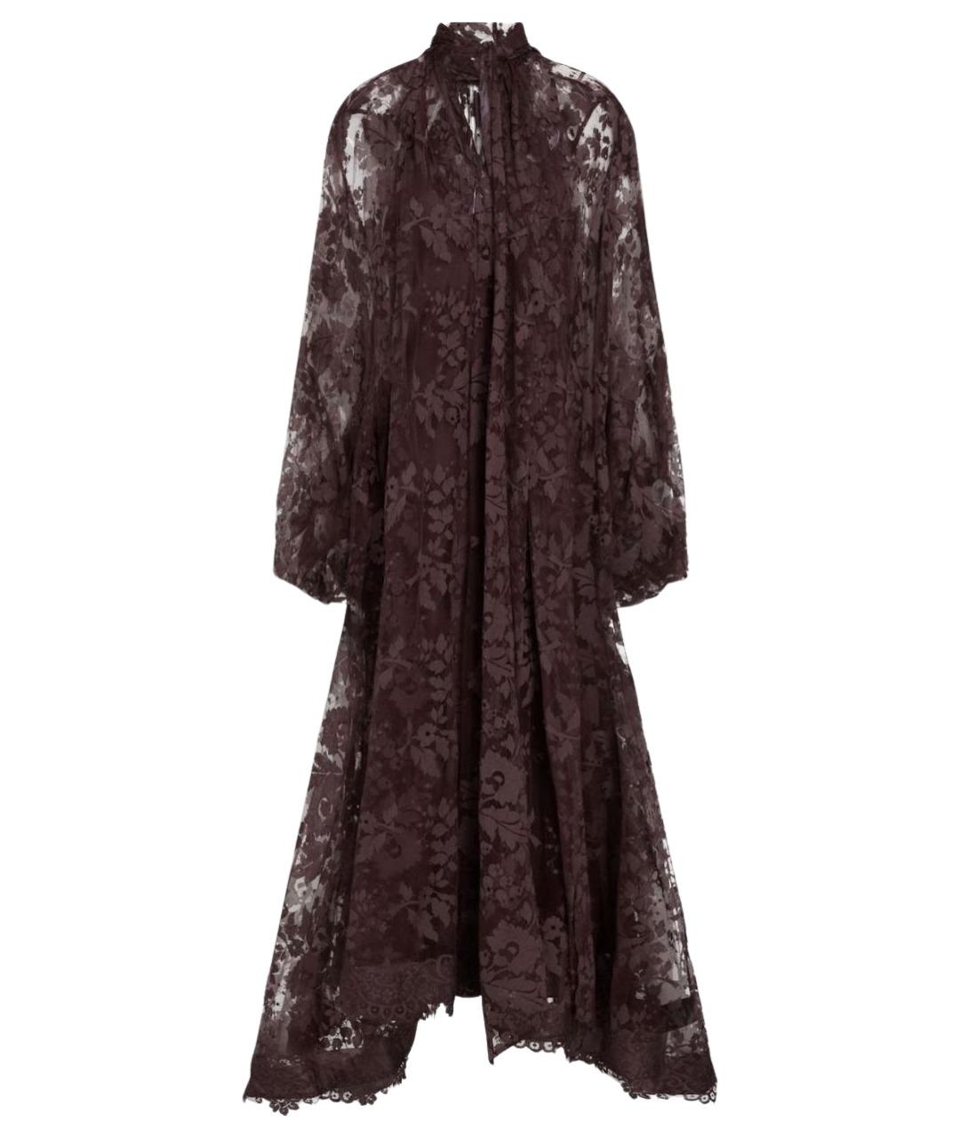 ZIMMERMANN Коричневое хлопковое вечернее платье, фото 1