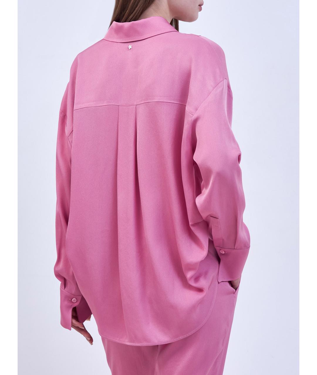LORENA ANTONIAZZI Розовая ацетатная рубашка, фото 4