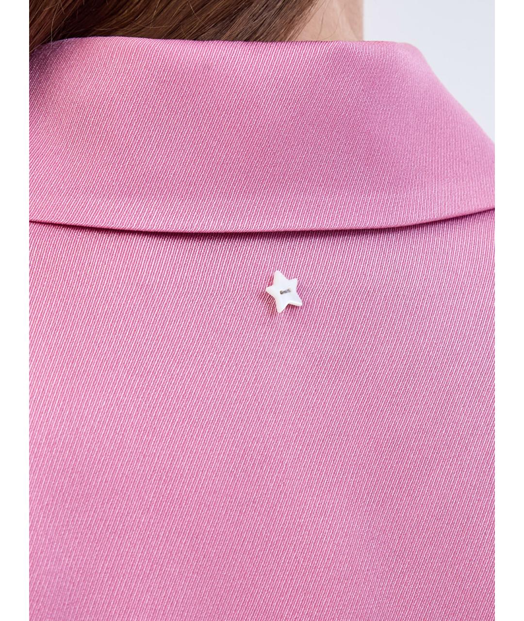 LORENA ANTONIAZZI Розовая ацетатная рубашка, фото 6