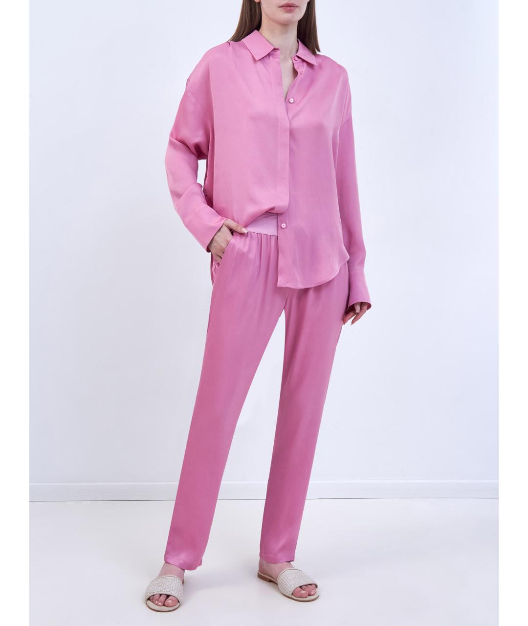 LORENA ANTONIAZZI Розовая ацетатная рубашка, фото 2