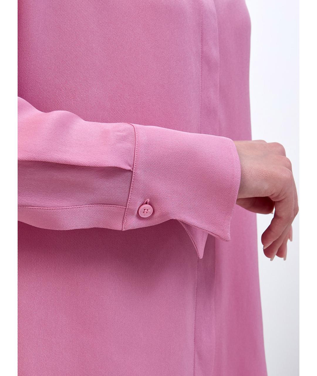 LORENA ANTONIAZZI Розовая ацетатная рубашка, фото 5