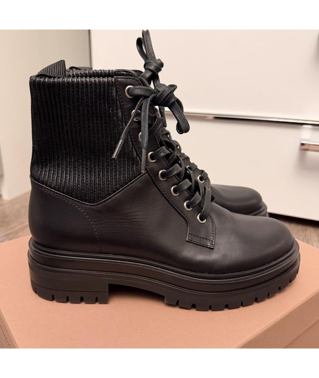 GIANVITO ROSSI Черные кожаные ботинки, фото 6