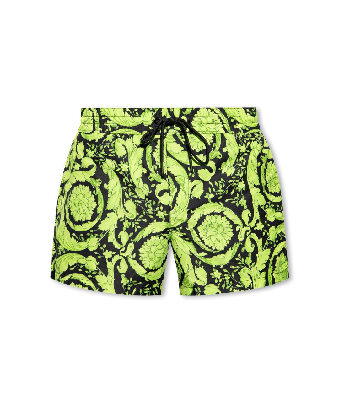 VERSACE Зеленые полиэстеровые плавки, фото 1