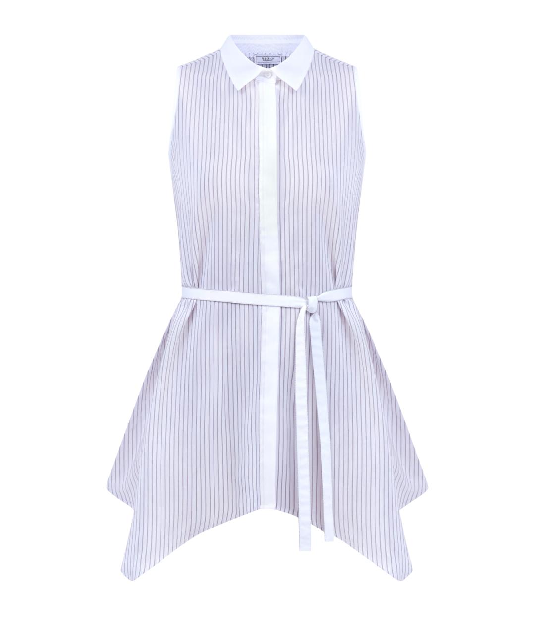 PESERICO Белая хлопковая блузы, фото 1