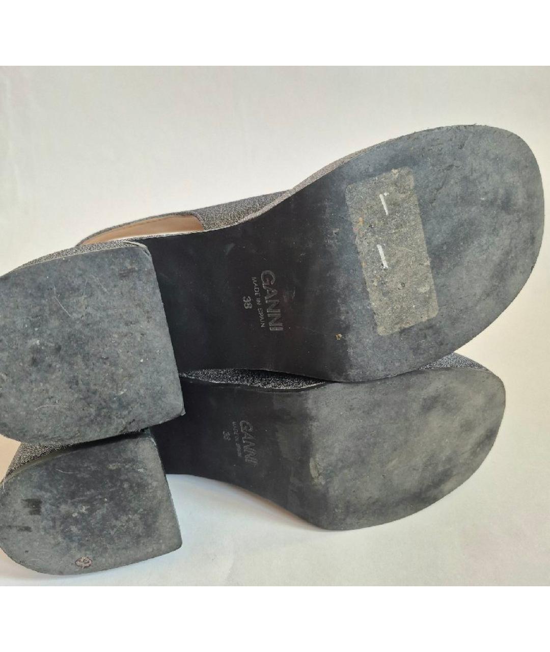 GANNI Серебряные босоножки, фото 8