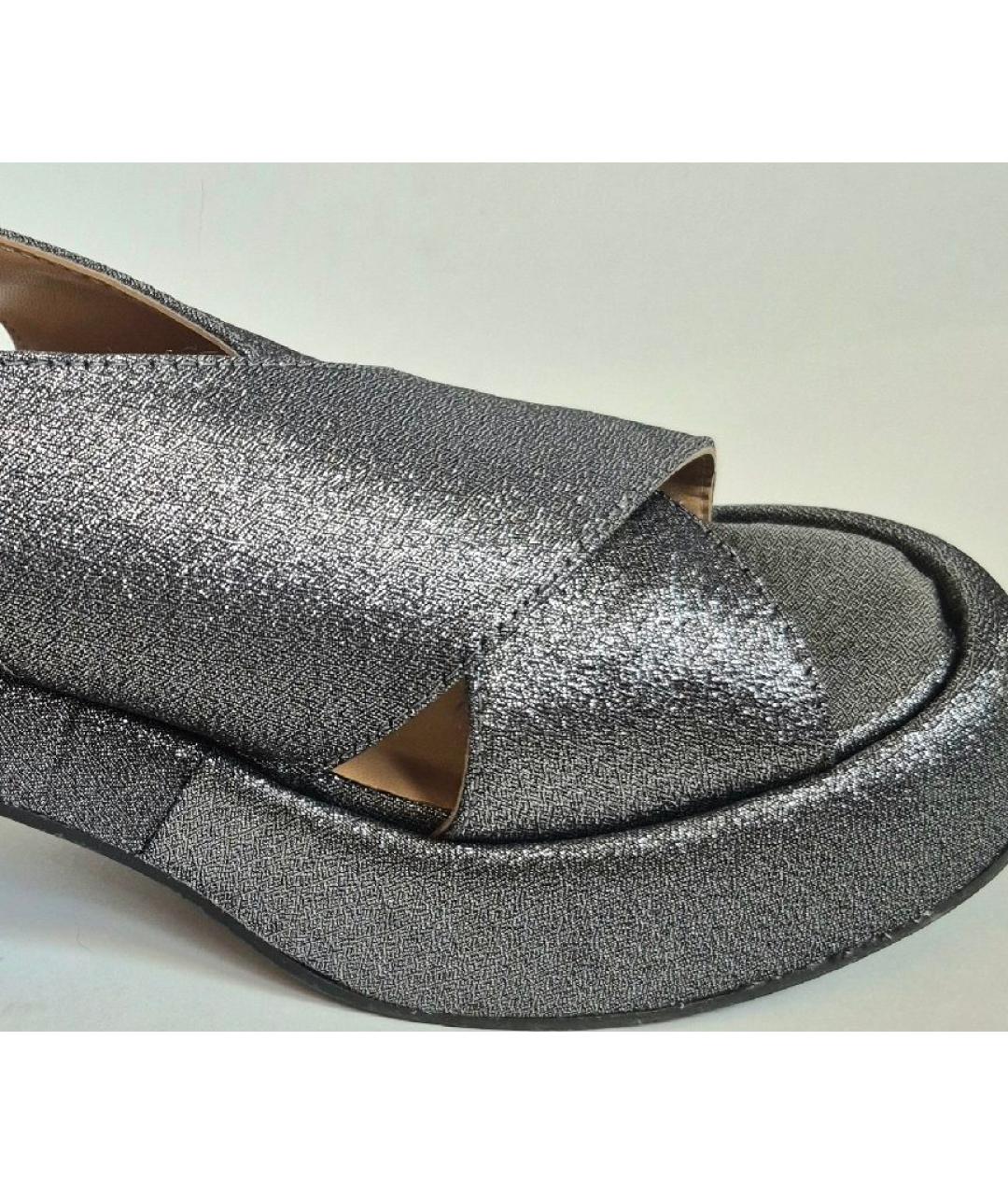 GANNI Серебряные босоножки, фото 9