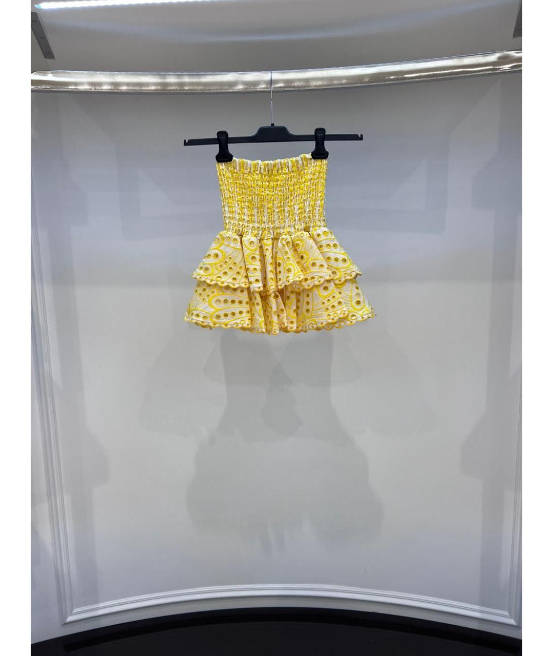 CHARO RUIZ Желтая юбка мини, фото 2