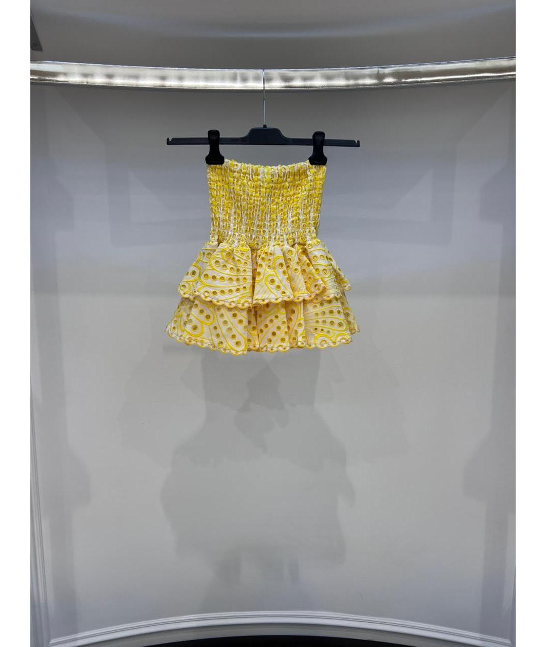 CHARO RUIZ Желтая юбка мини, фото 3