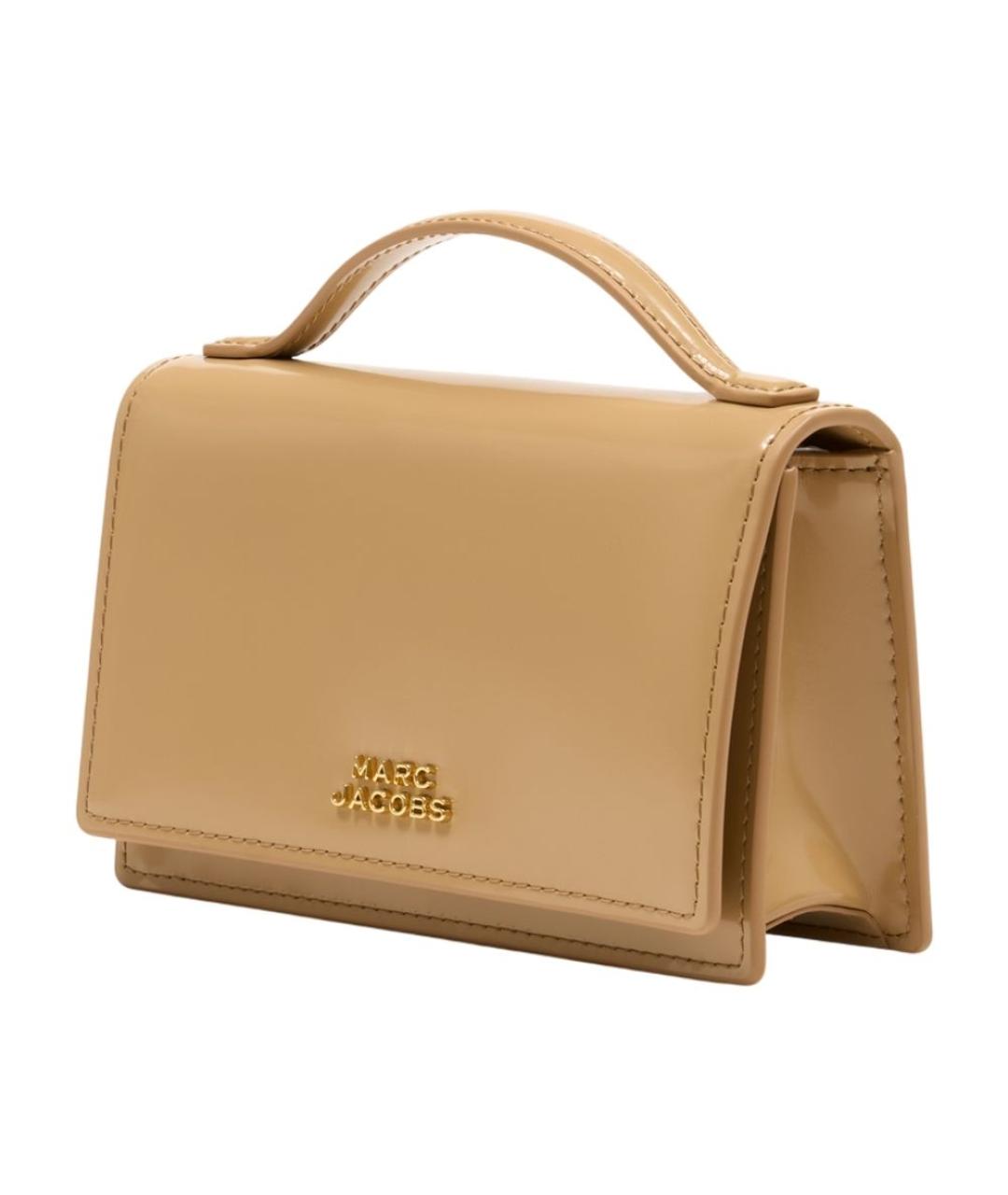 MARC JACOBS Коричневая кожаная сумка с короткими ручками, фото 2