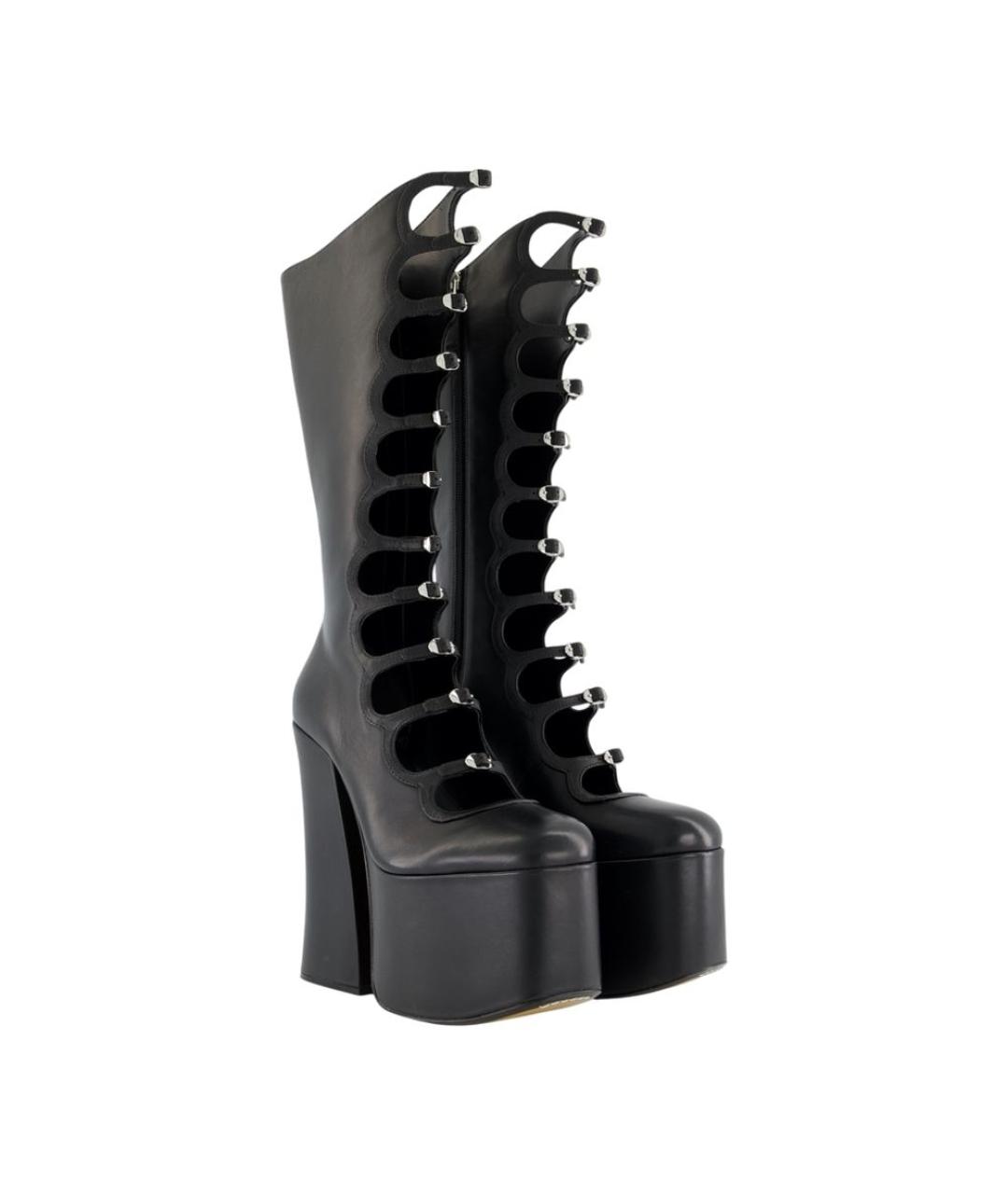 MARC JACOBS Черные кожаные ботинки, фото 2