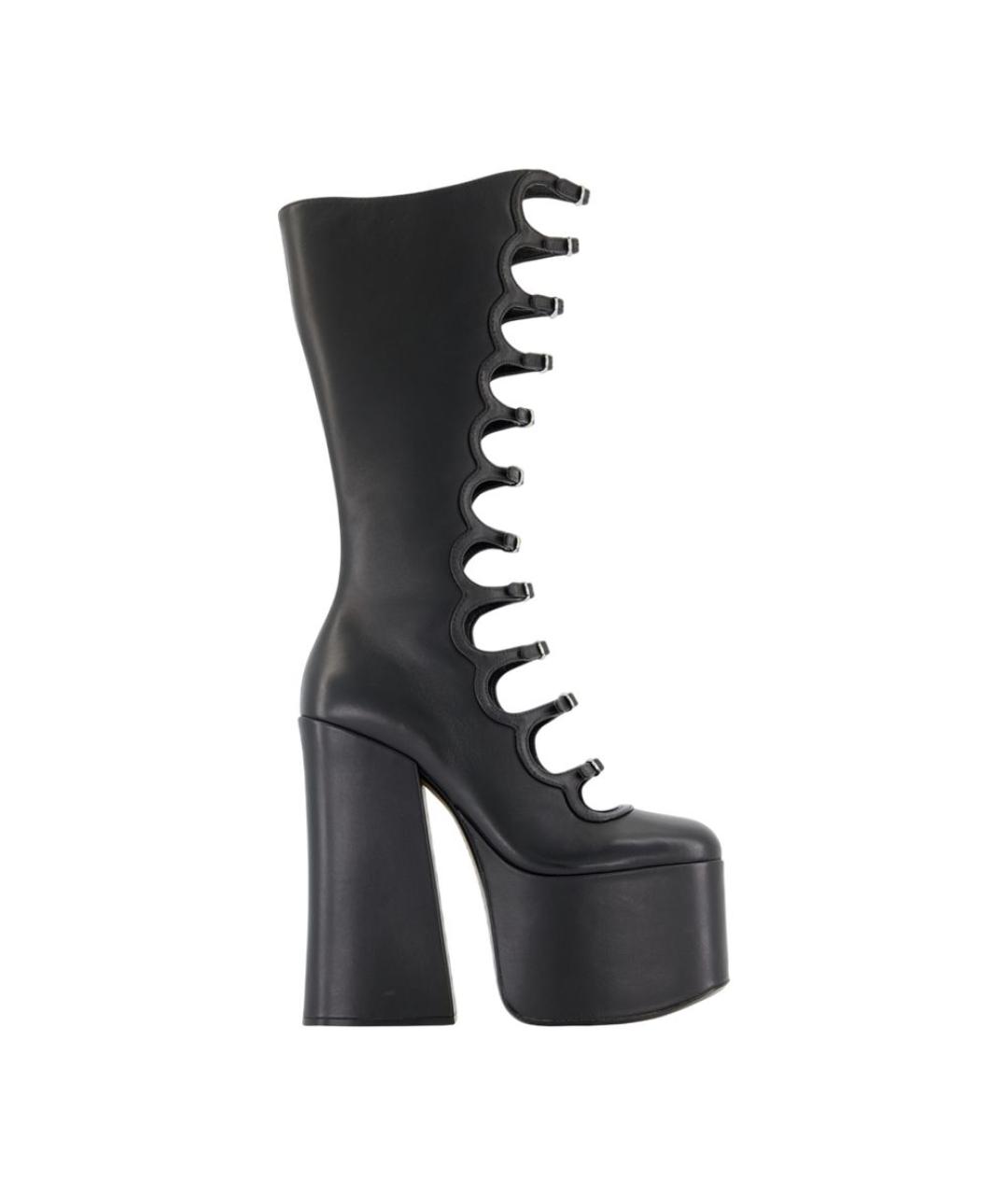 MARC JACOBS Черные кожаные ботинки, фото 1