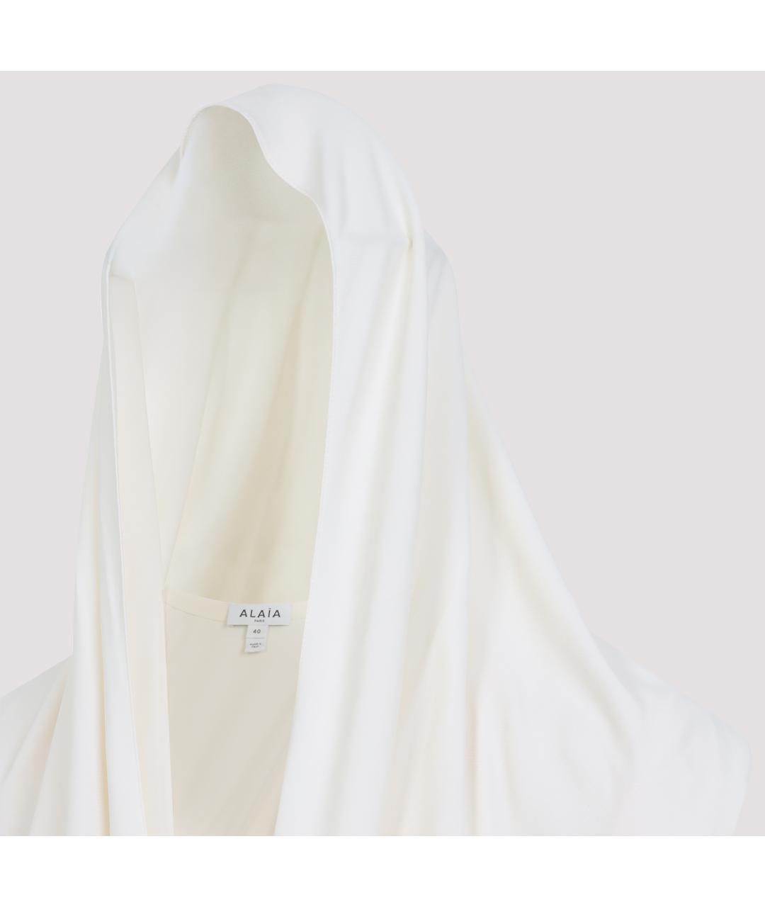 ALAIA Белая вискозная майка, фото 4