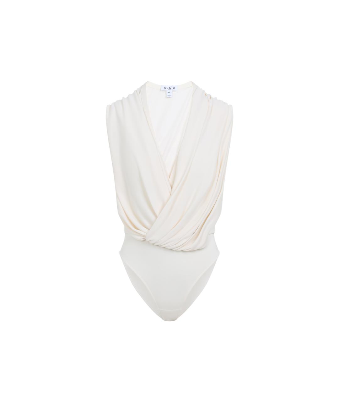 ALAIA Белая вискозная майка, фото 1