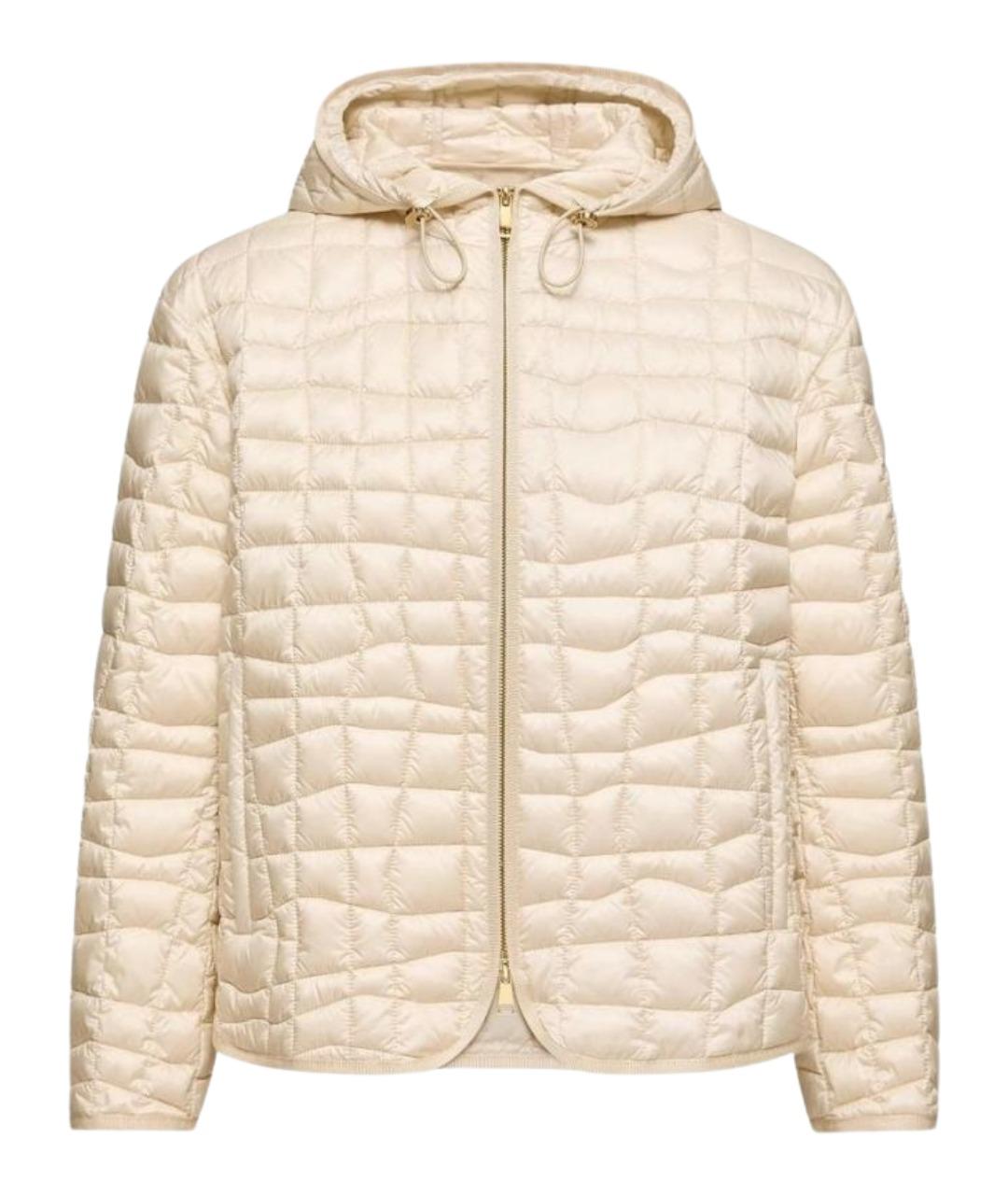 MONCLER Бежевая полиамидовая куртка, фото 1