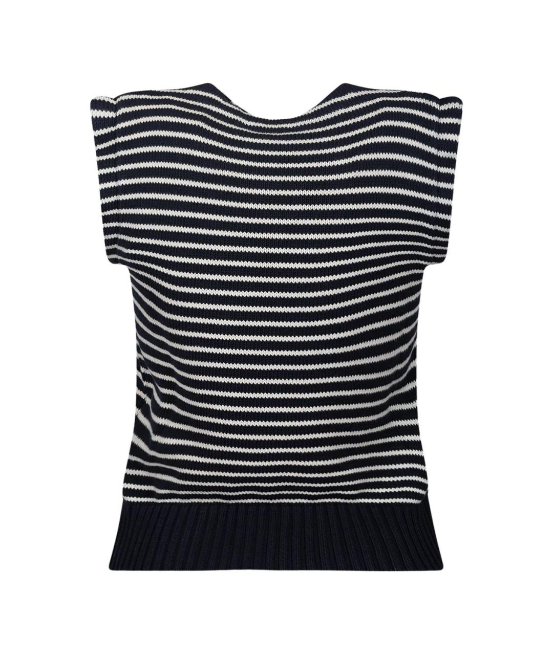 WEEKEND MAX MARA Синий хлопковый жилет, фото 2