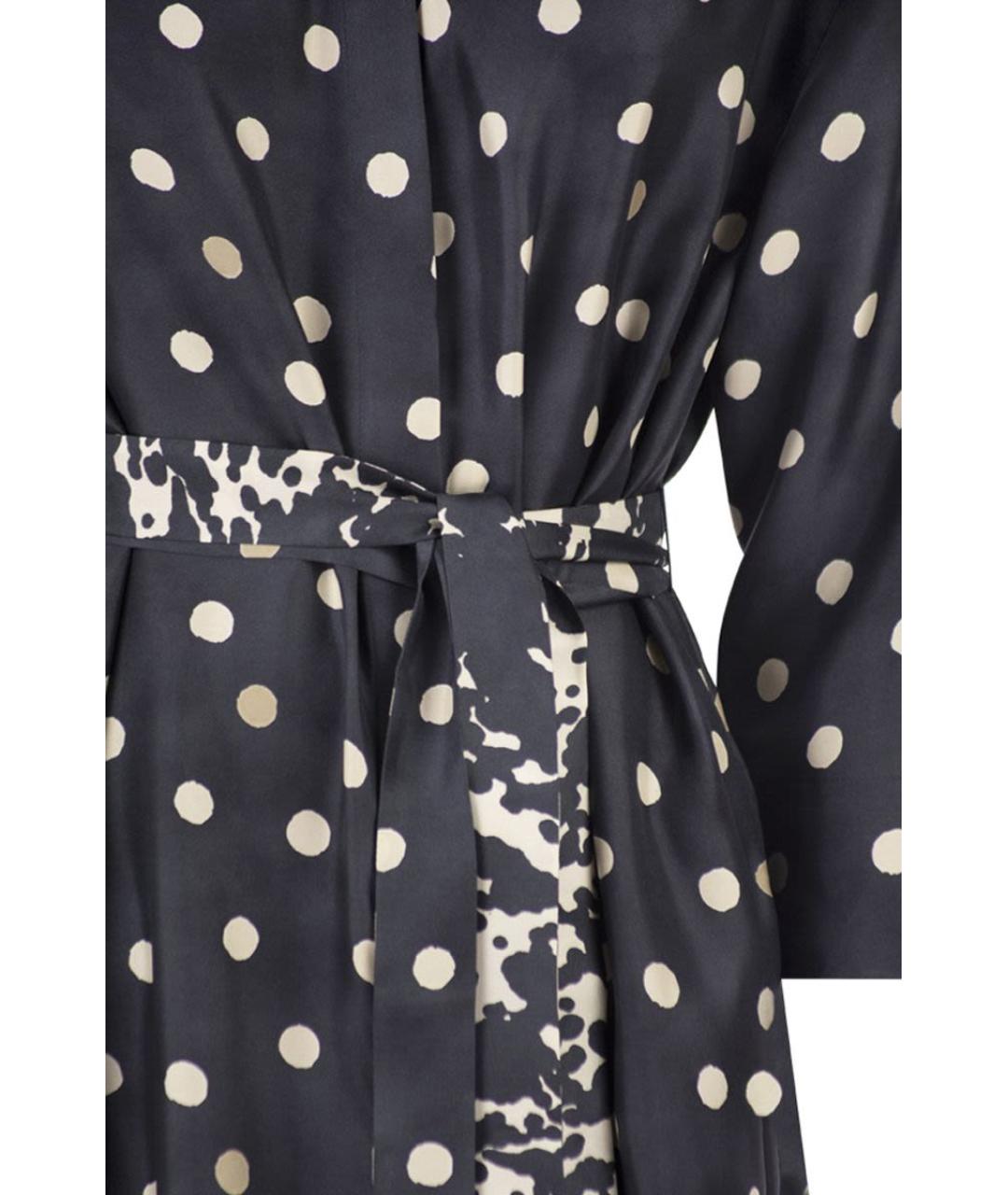 'S MAX MARA Синее шелковое повседневное платье, фото 4