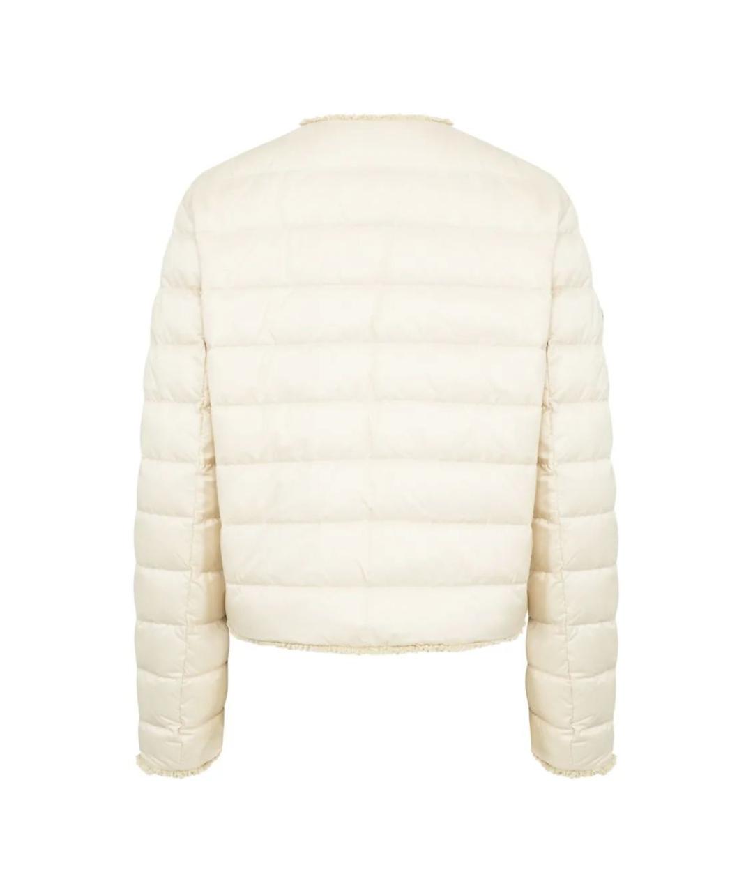 MONCLER Бежевая полиамидовая куртка, фото 2