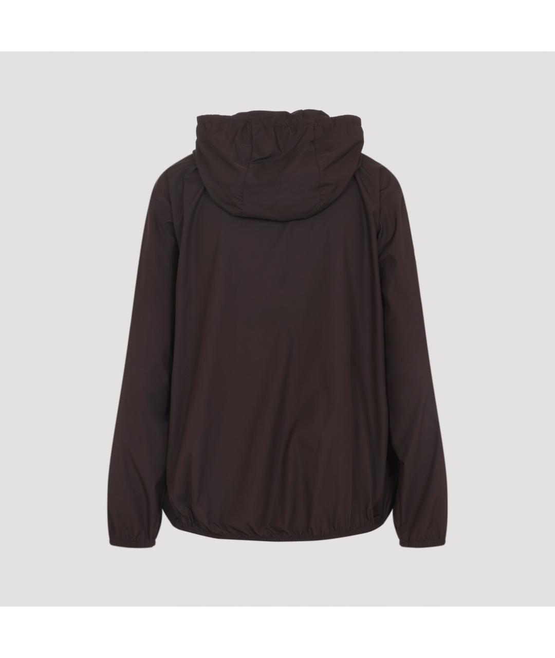 MONCLER Коричневая полиэстеровая куртка, фото 2