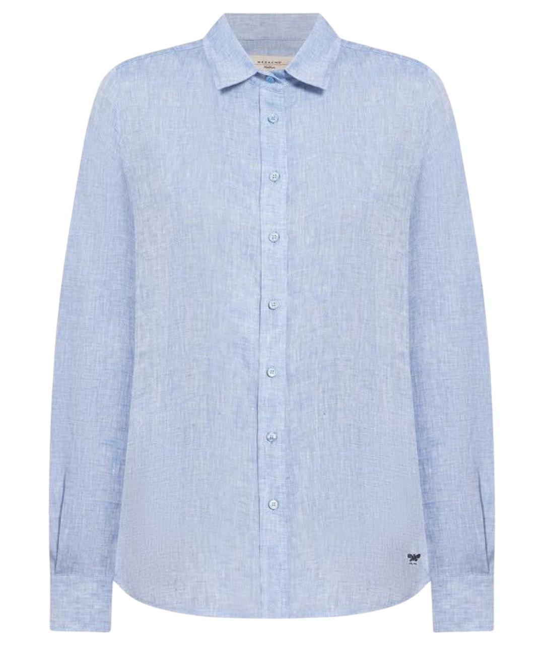 WEEKEND MAX MARA Голубая льняная рубашка, фото 1