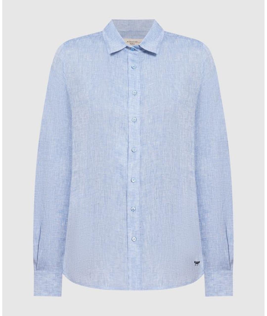 WEEKEND MAX MARA Голубая льняная рубашка, фото 4