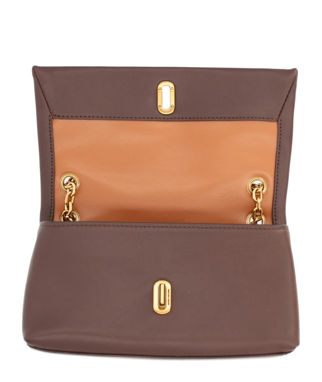MARC JACOBS Коричневая кожаная сумка через плечо, фото 4