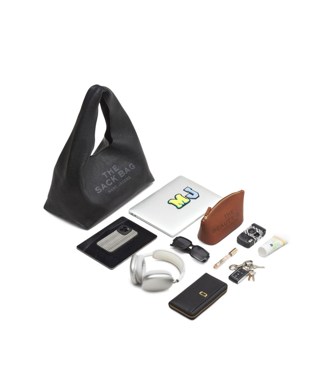 MARC JACOBS Черная кожаная сумка через плечо, фото 4