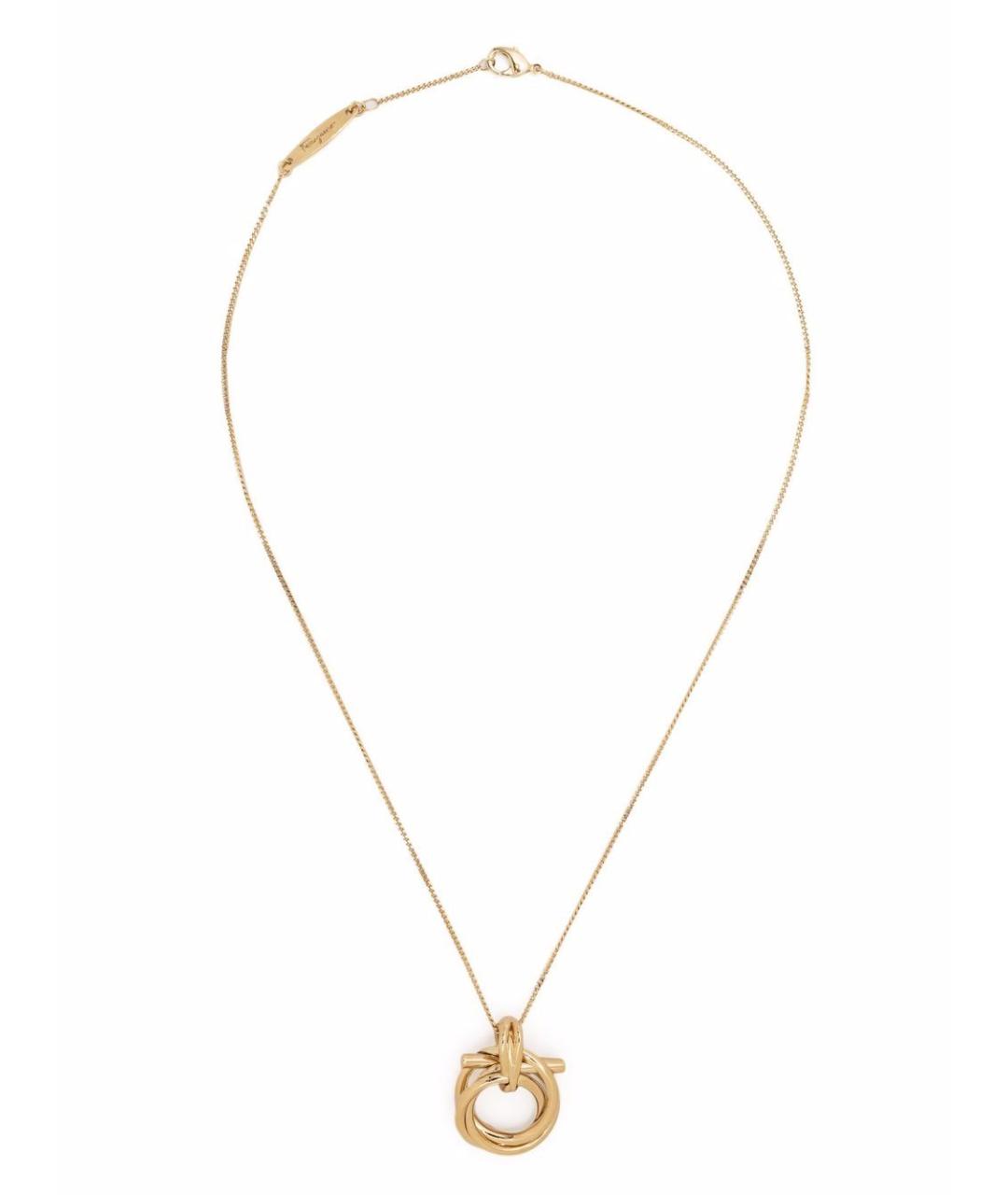 FERRAGAMO Золотая металлическая цепочка, фото 5