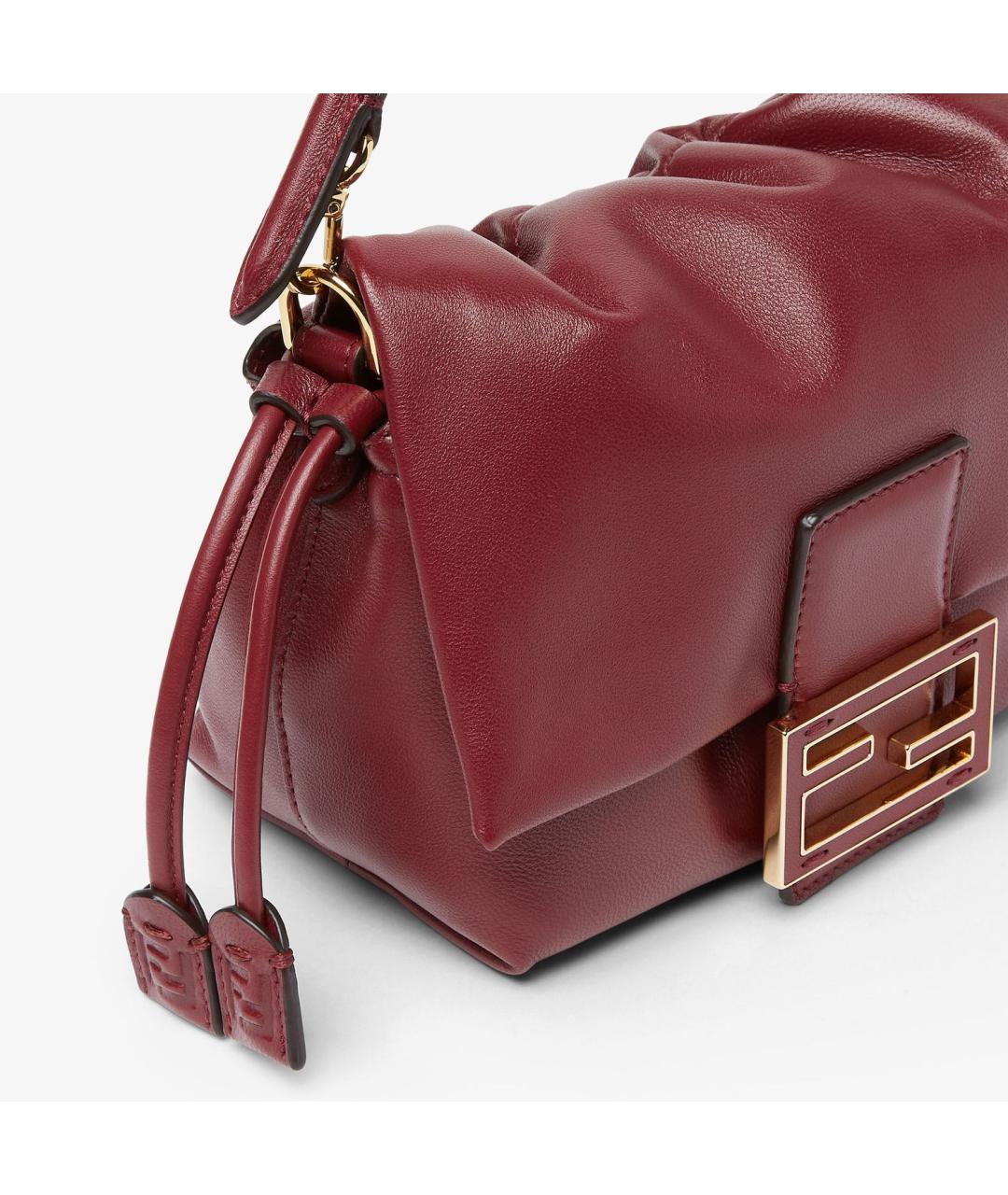FENDI Красная кожаная сумка через плечо, фото 4