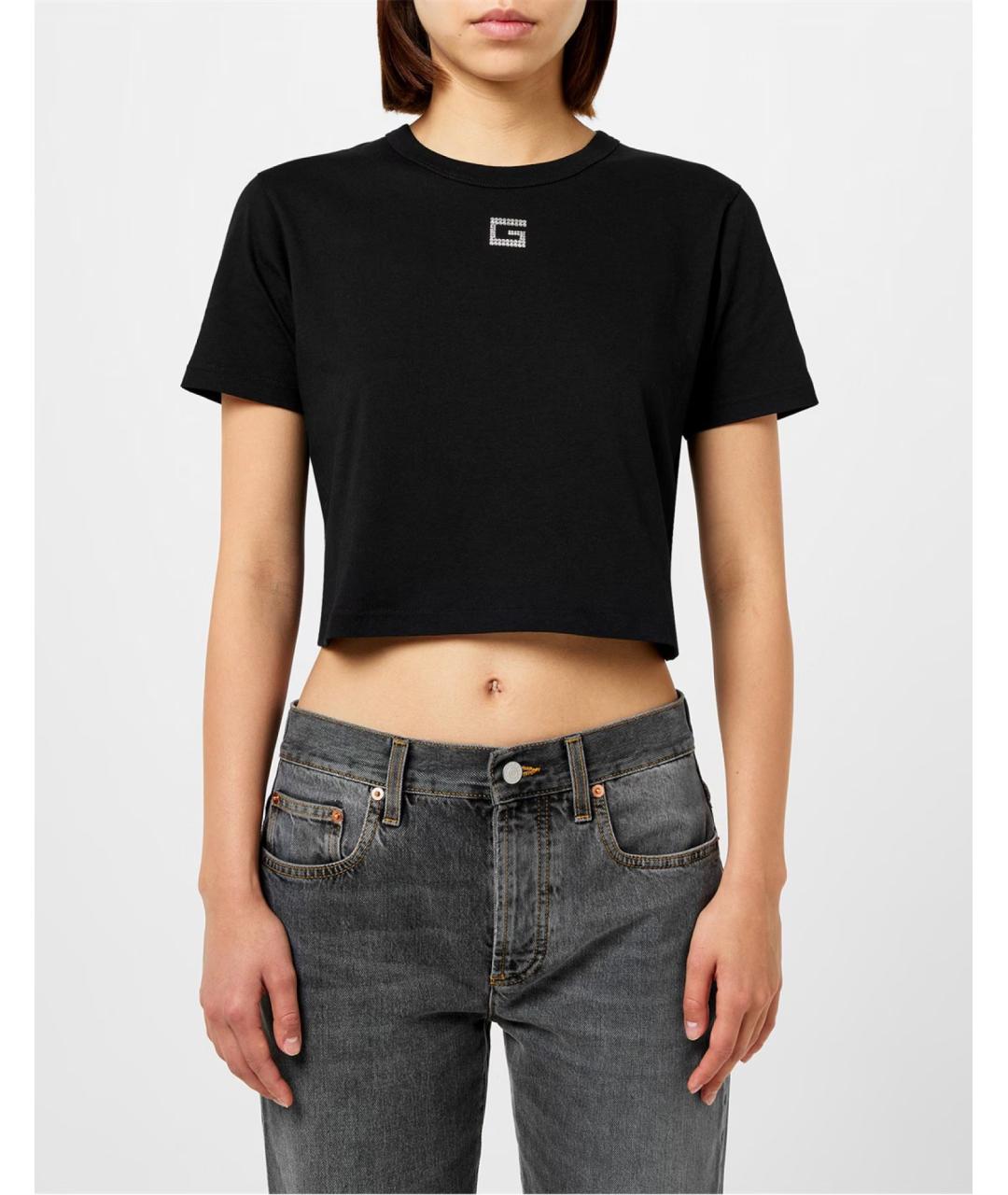 GUCCI Черная хлопковая футболка, фото 3