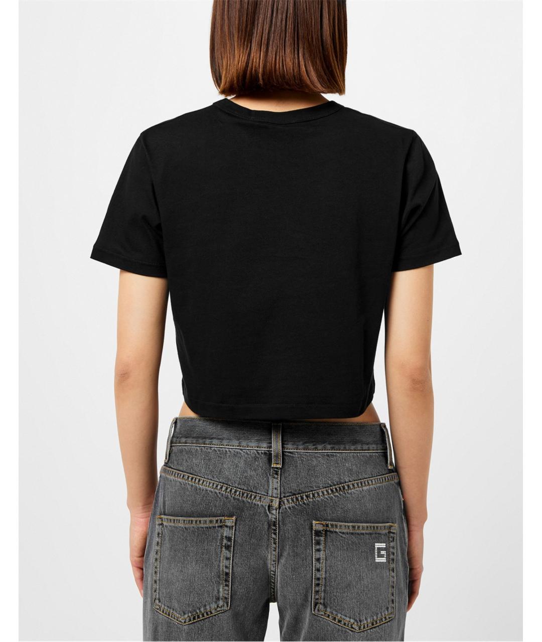 GUCCI Черная хлопковая футболка, фото 4